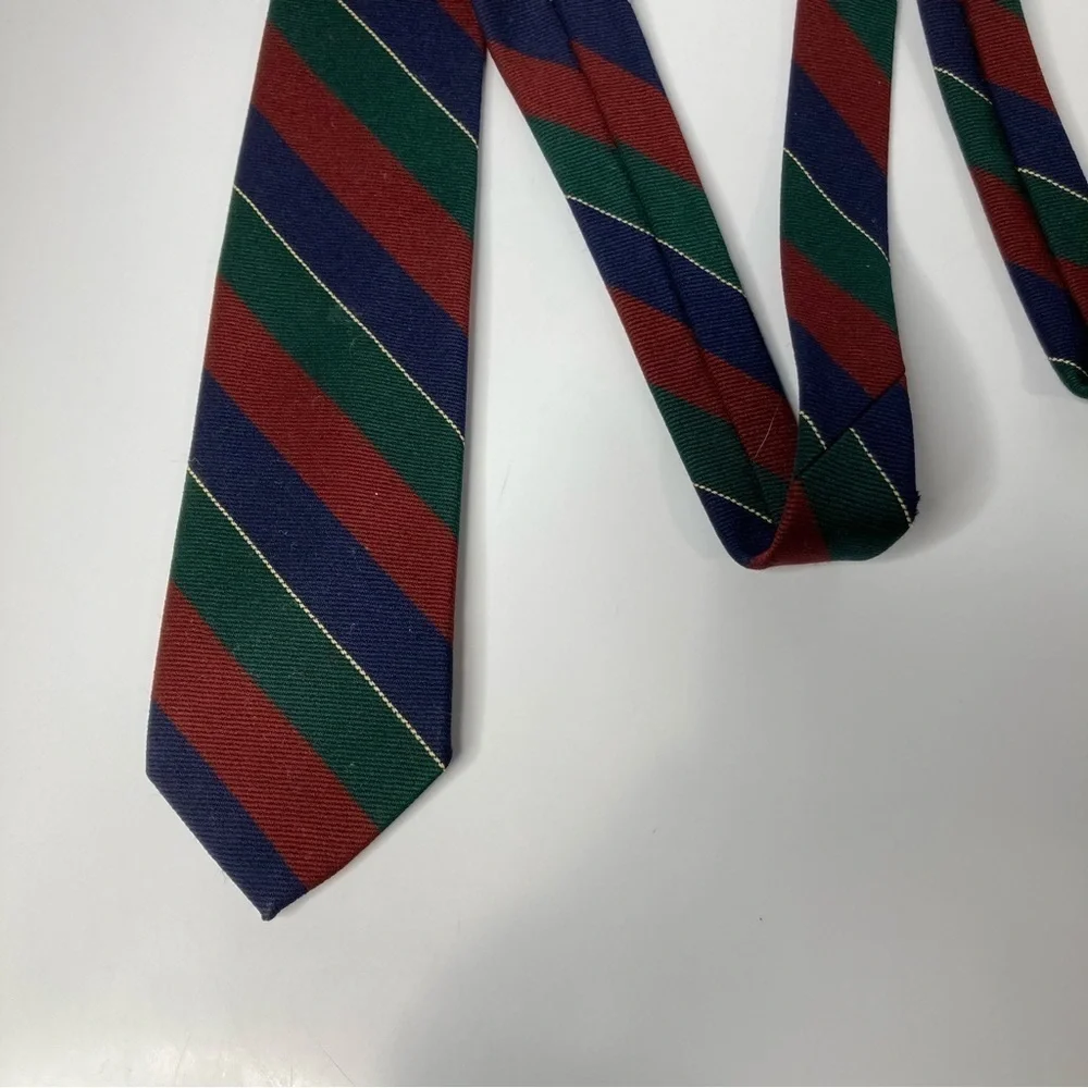 Jacobs Roberts Ltd striped‎ wool tie